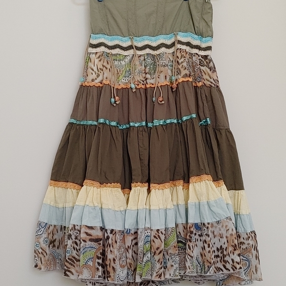 Vtg MISS ME Sz S Peasant Skirt Layered Midi Length 30" - Picture 5 of 9